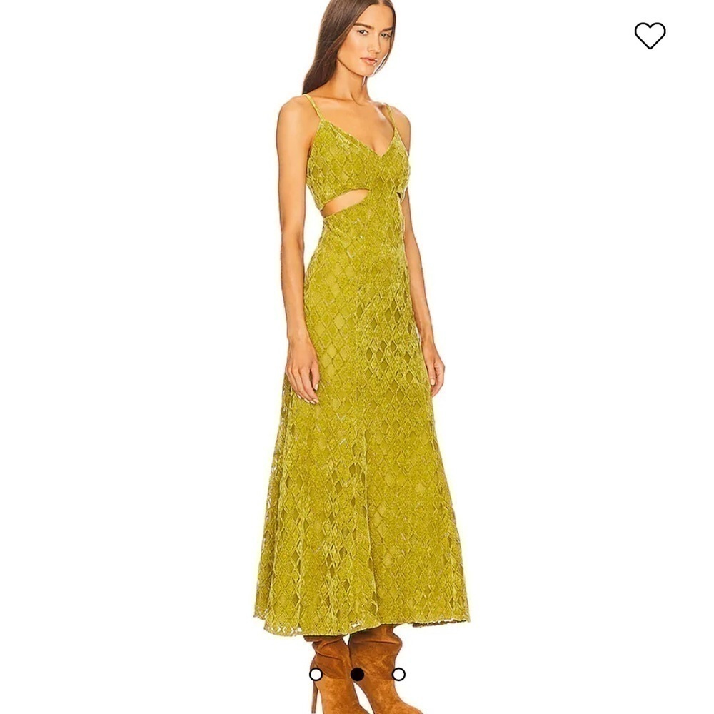 HOUSE OF HARLOW 1960 x REVOLVE Francia Maxi velvet green Dress
